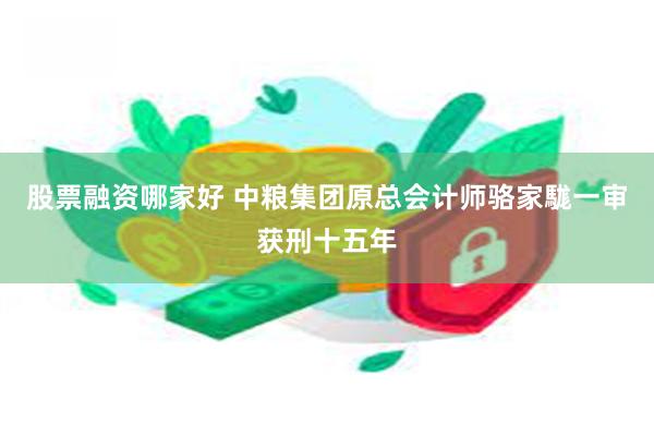 股票融资哪家好 中粮集团原总会计师骆家駹一审获刑十五年