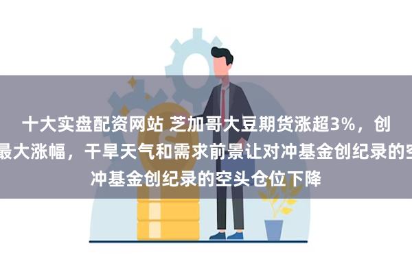 十大实盘配资网站 芝加哥大豆期货涨超3%，创10月份以来最大涨幅，干旱天气和需求前景让对冲基金创纪录的空头仓位下降