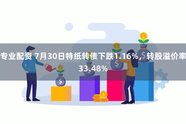 专业配资 7月30日特纸转债下跌1.16%，转股溢价率33.48%