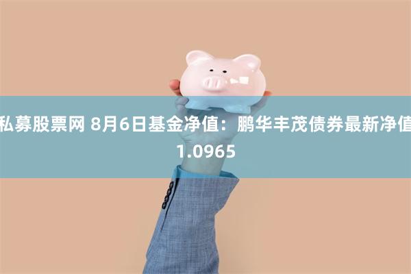 私募股票网 8月6日基金净值：鹏华丰茂债券最新净值1.0965
