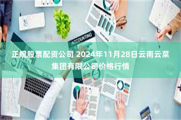 正规股票配资公司 2024年11月28日云南云菜集团有限公司价格行情