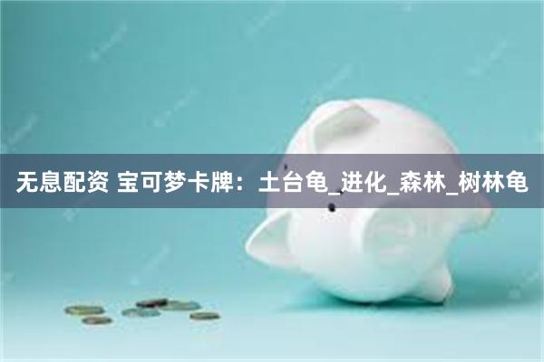 无息配资 宝可梦卡牌：土台龟_进化_森林_树林龟